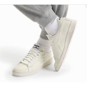 Diadora MWT Game L Low Waxed Lace Up Unisex Off-White Sneakers Women’s 9